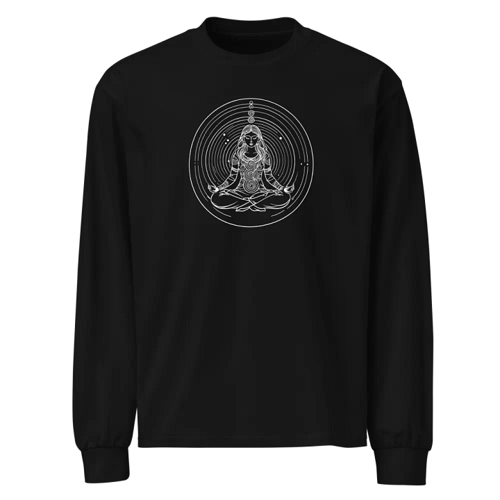 [Meditation 2 - White] - Unisex Premium Heavyweight Long Sleeve Shirt product image (1)