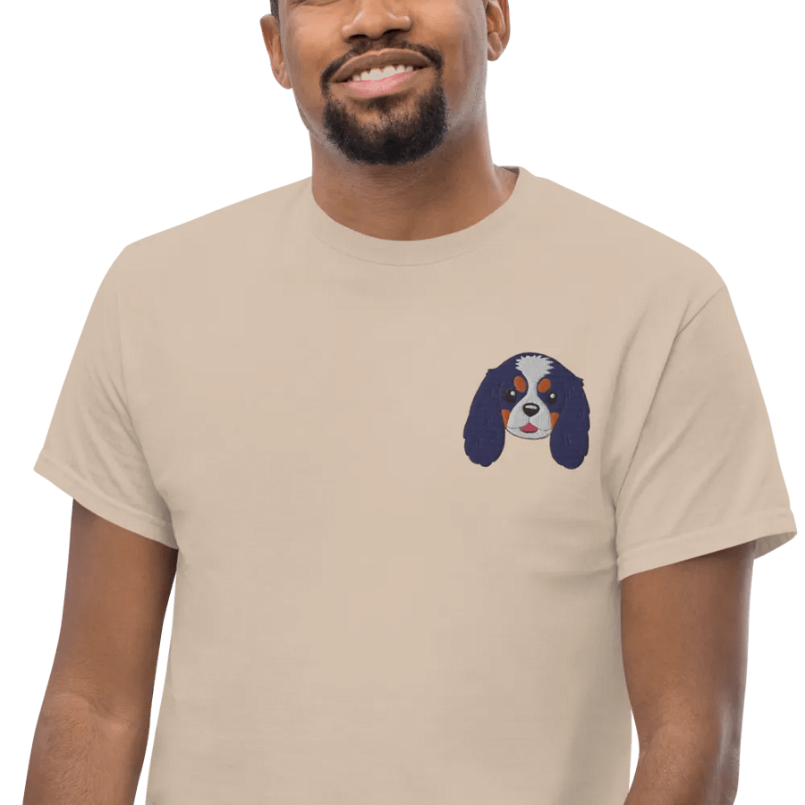 Cute Cavalier King Charles Spaniel Dog embroidered T-Shirt product image (5)