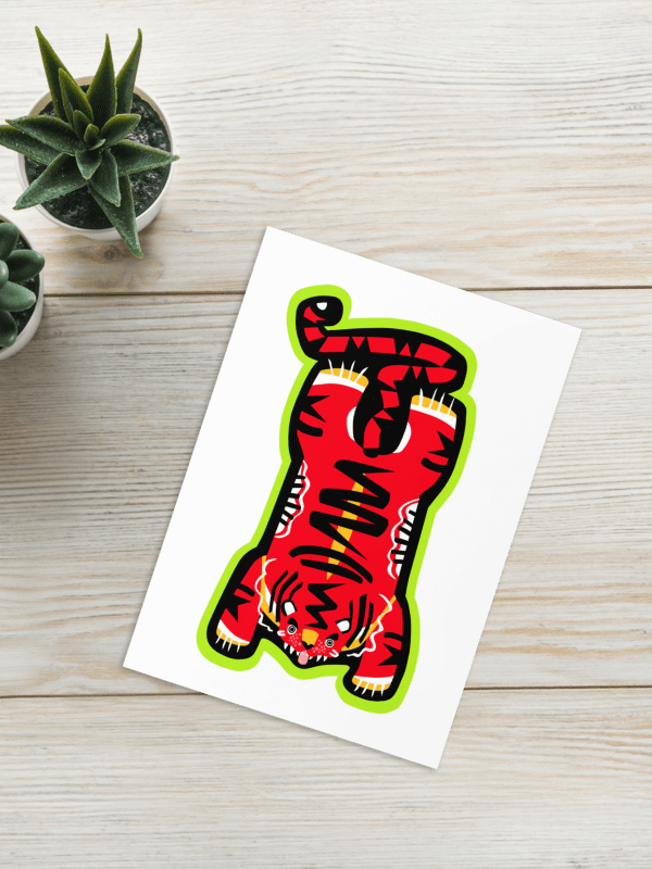 Red Electric Tiger - Greeting Card product image (3)