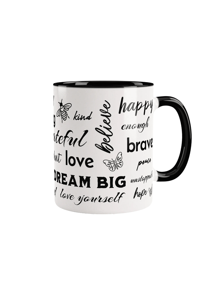 Positive Affirmations Ceramic Mug With Color Inside product image (2)