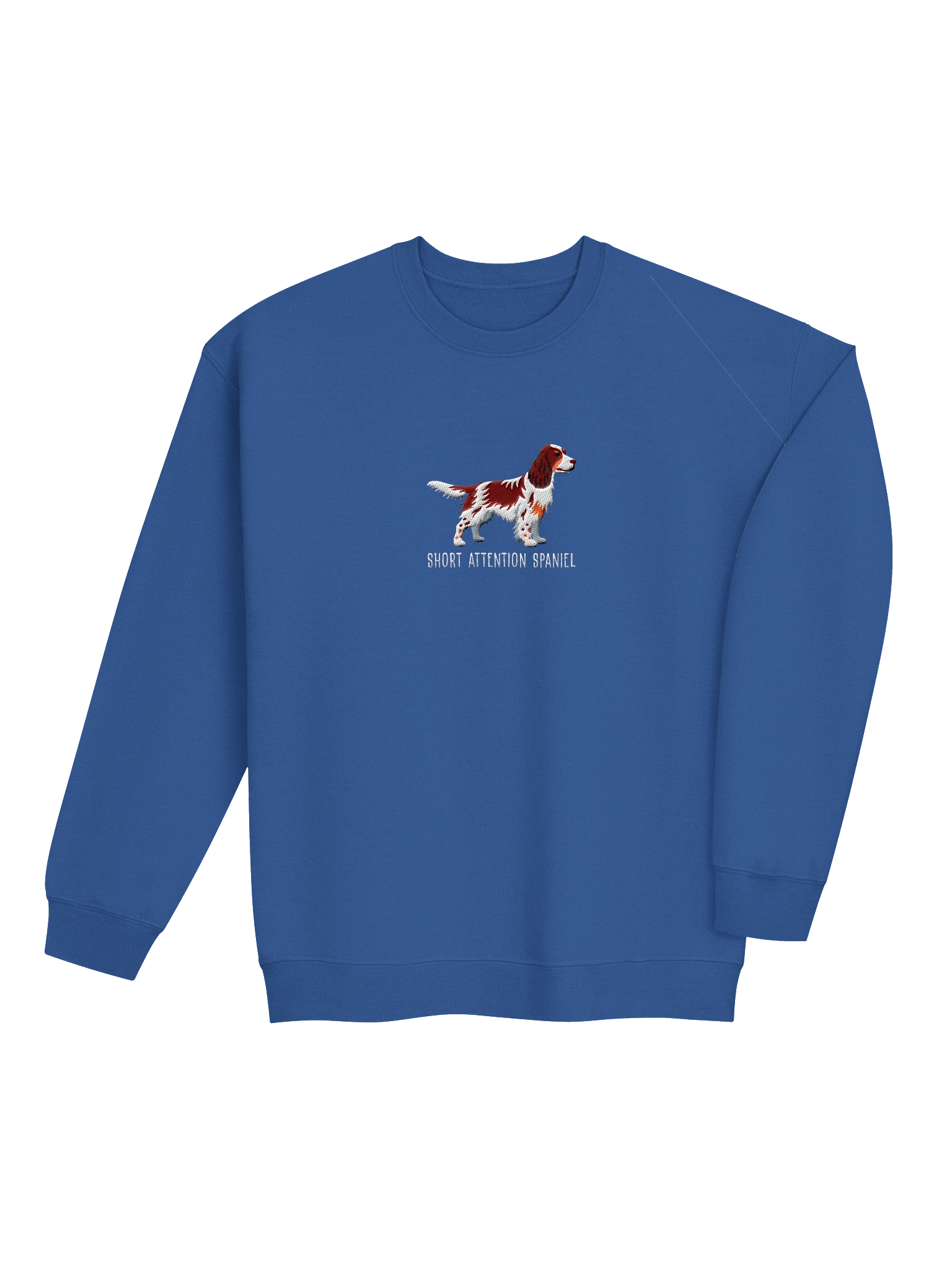 Short Attention Spaniel Sweatshirt (Embroidered) of an English Springer Spaniel(Liver Tricolor) product image (12)