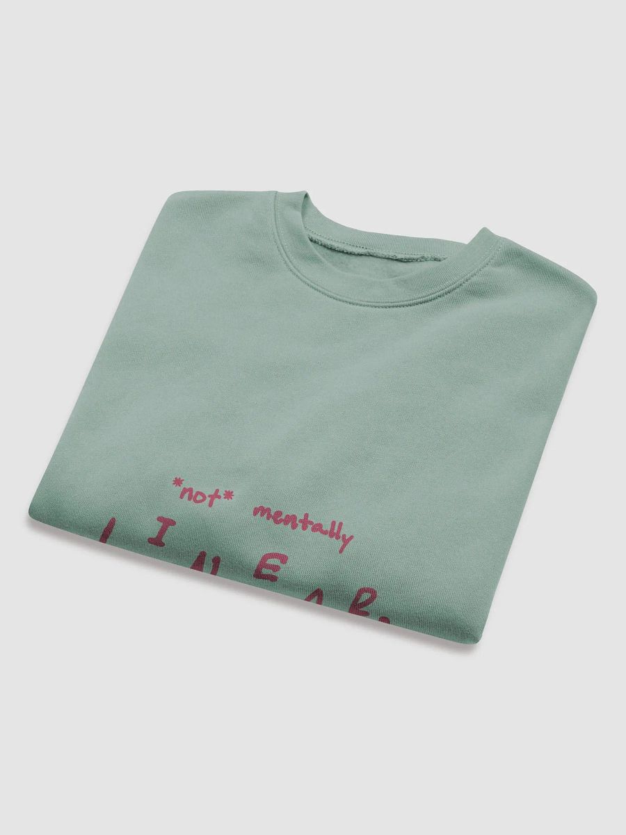 *not* mentally linear (fuchsia design) Women's Fleece Crop Sweatshirt product image (16)