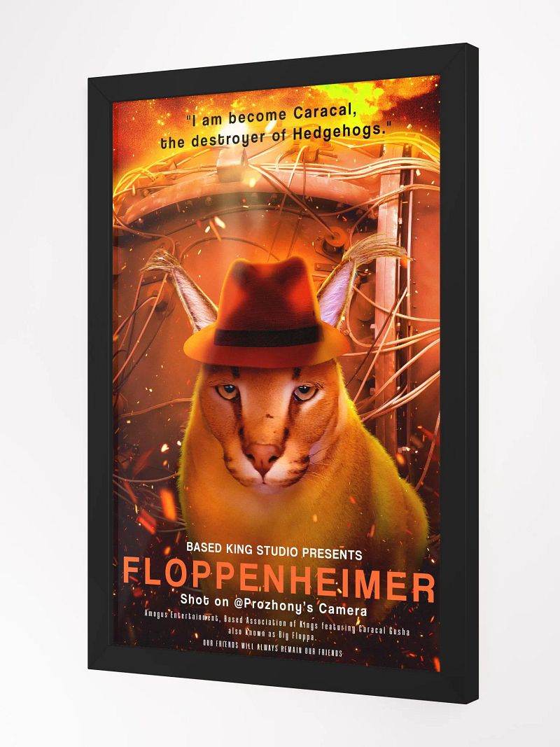 "FLOPPENHEIMER" LIMITED EDITION FRAMED POSTER