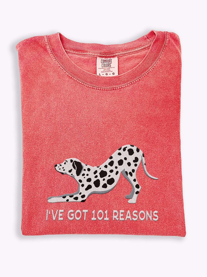 I've Got 101 Reasons T-Shirt(Embroidered) of a Dalmatian product image (1)