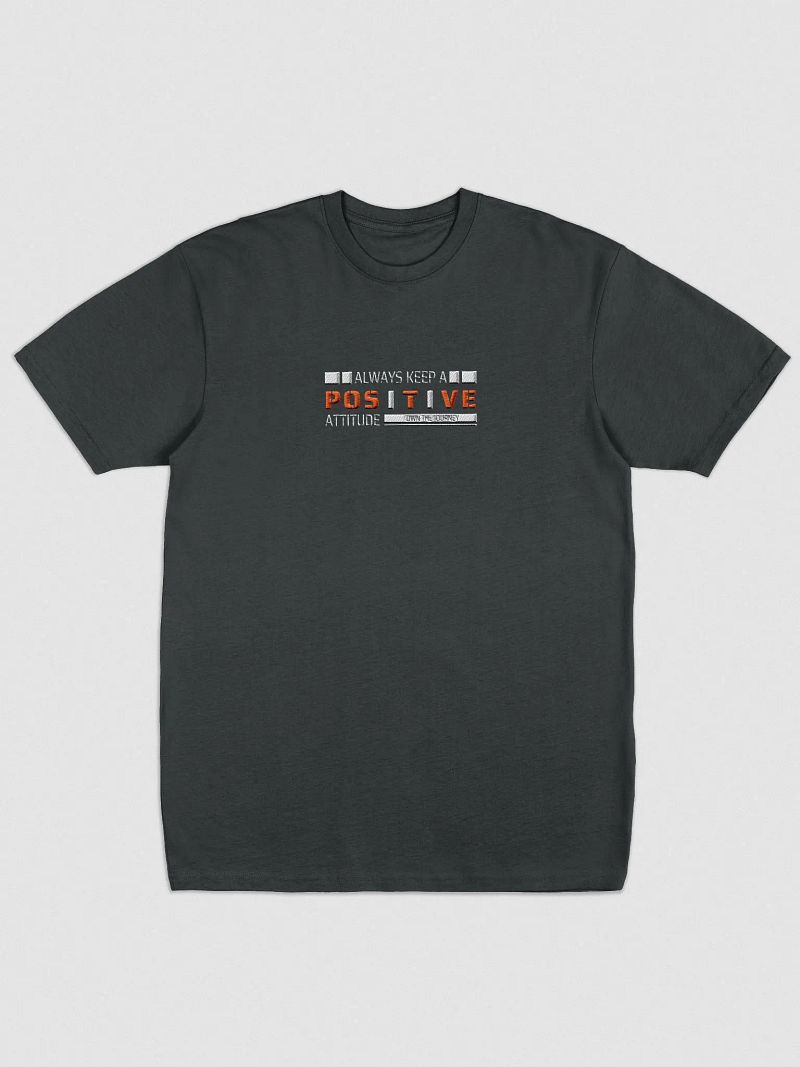 Positive Attitude Embroidered T-Shirt