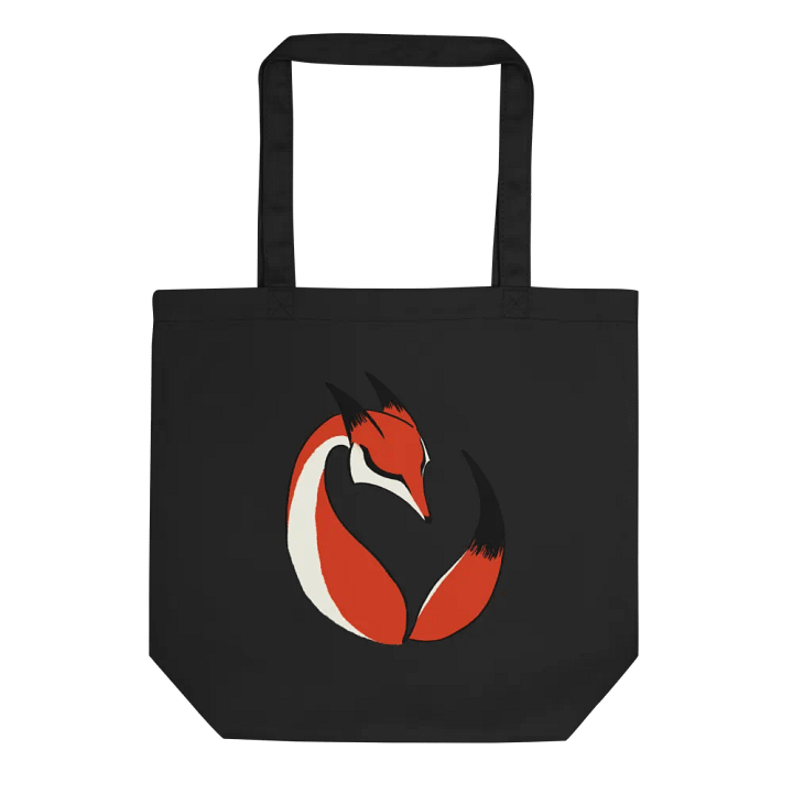 Calming Red Fox Totebag / Black-Oyster product image (1)