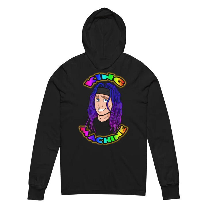 rainbow king long sleeve hooded tee product image (7)
