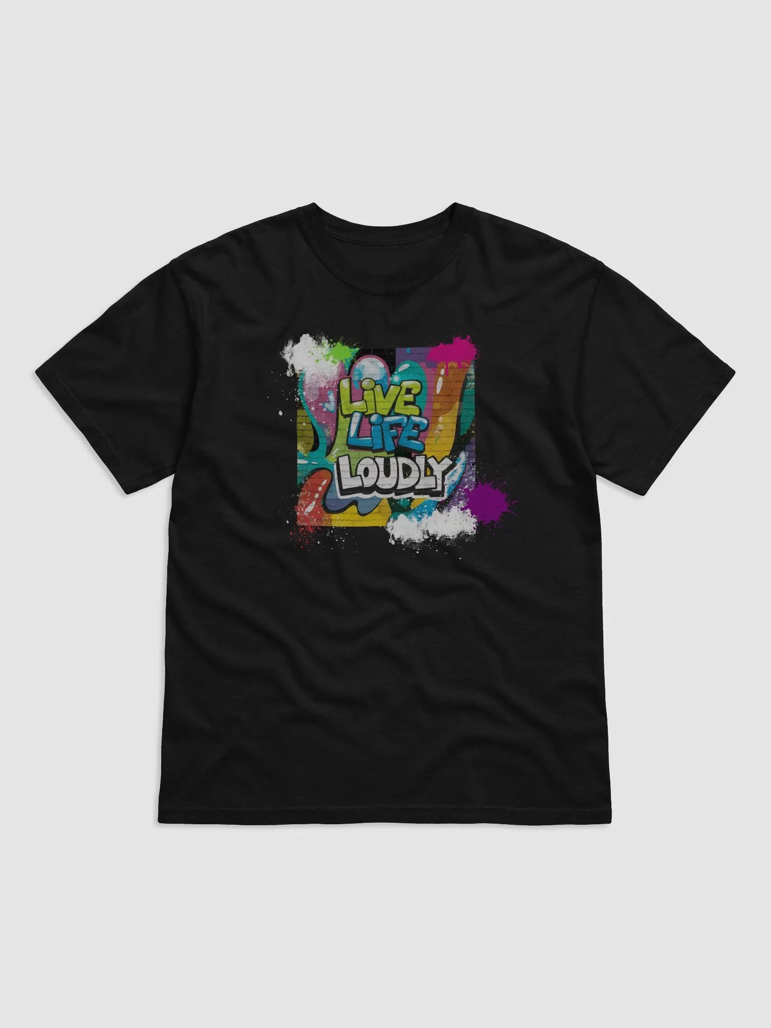 Live Life Loudly Splat T shirt product image (11)