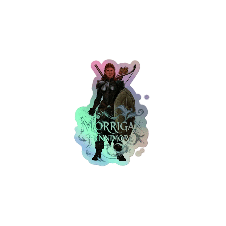NoobsPodcast Morrigan Fennimore Holographic Sticker product image (1)