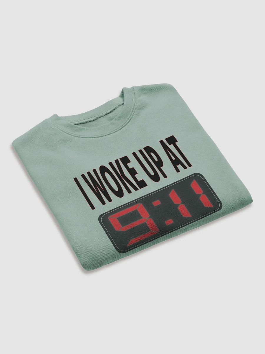 I Woke Up At 9:11 - Bella+Canvas Women's Fleece Crop Sweatshirt product image (4)