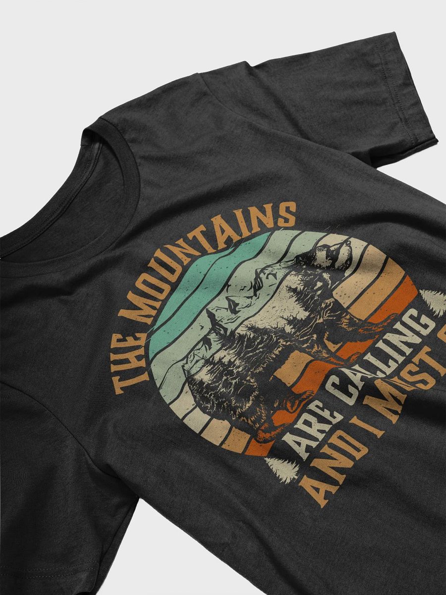 The Mountains Are Calling I Must Go Hiking Quote Unisex Supersoft T-Shirt product image (10)