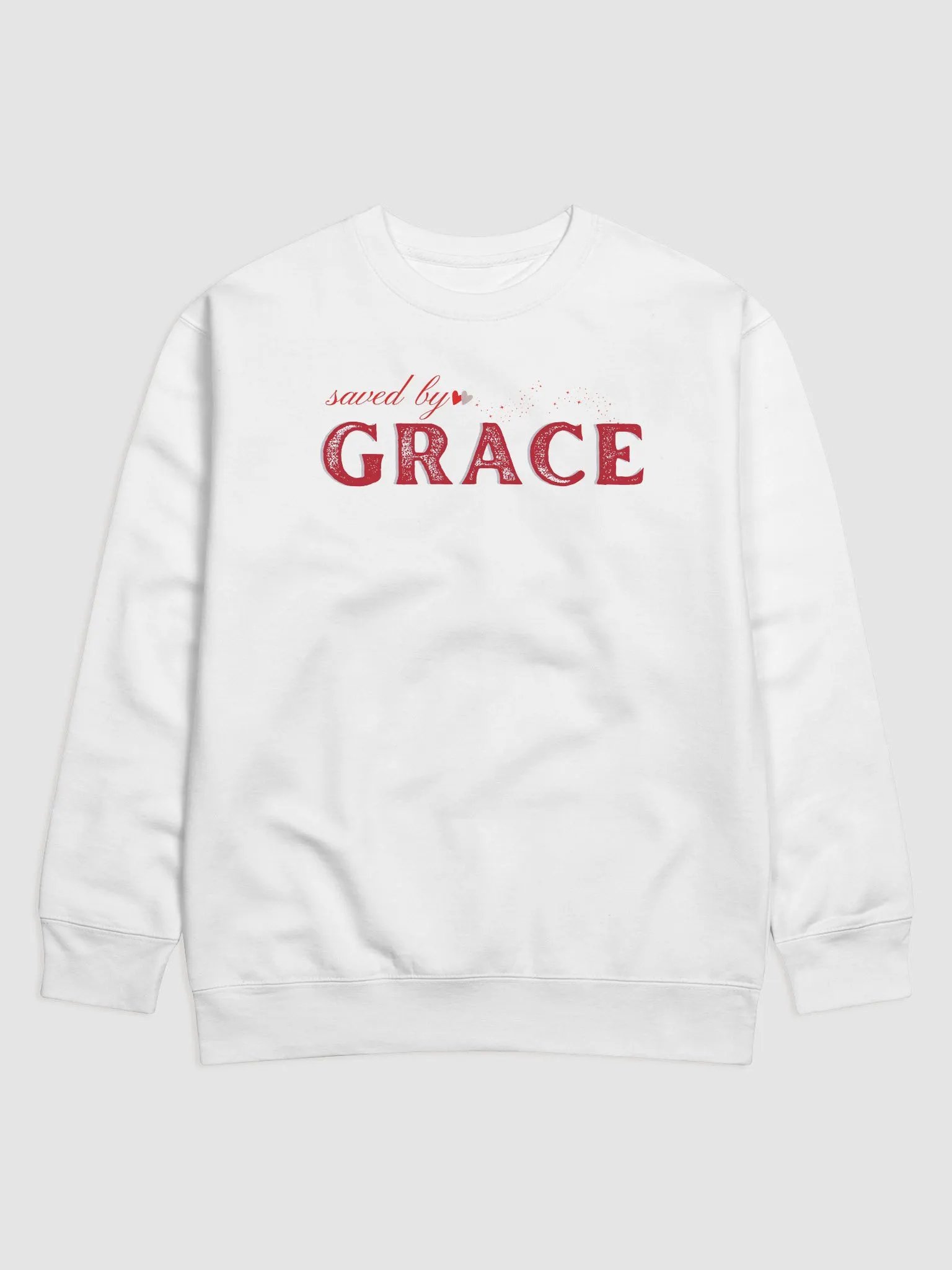 Saved By Grace, Christian Faith Heritage Sweater. product image (3)