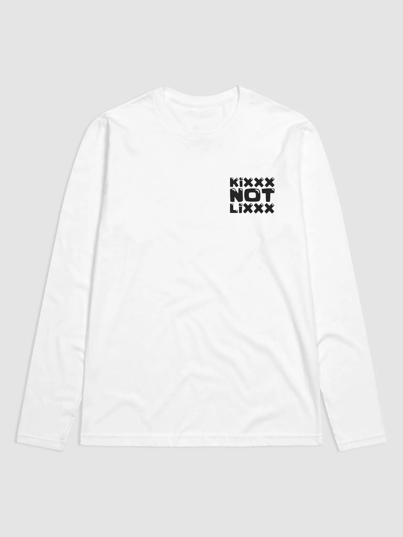Black KixxxNotLixxx Square Logo - Long Sleeve product image (1)