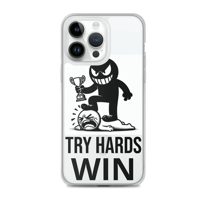 TRY HARDS WIN iPhone® MagSafe® Clear Case product image (2)
