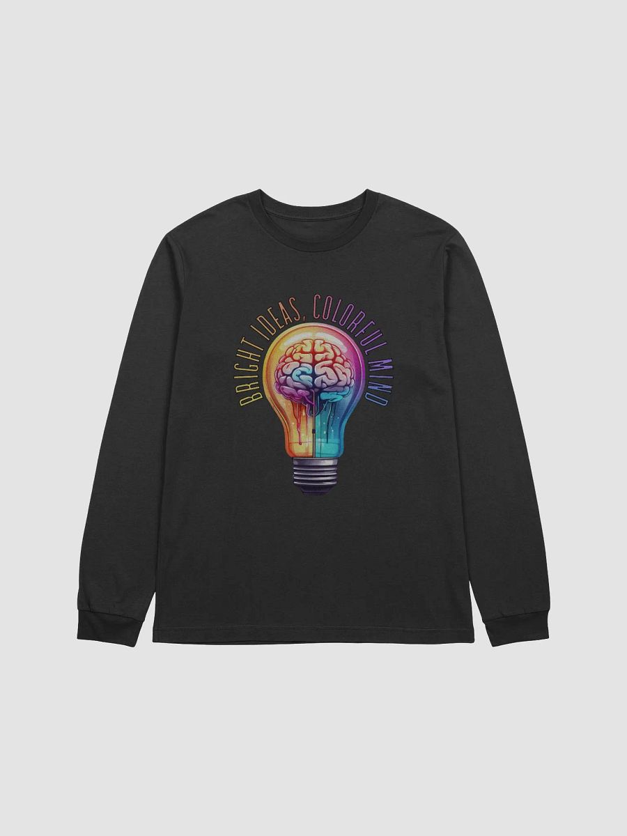Reflective Bulbs Graphic | Long Sleeve T Shirt | Bright Ideas, Colorful Mind product image (1)