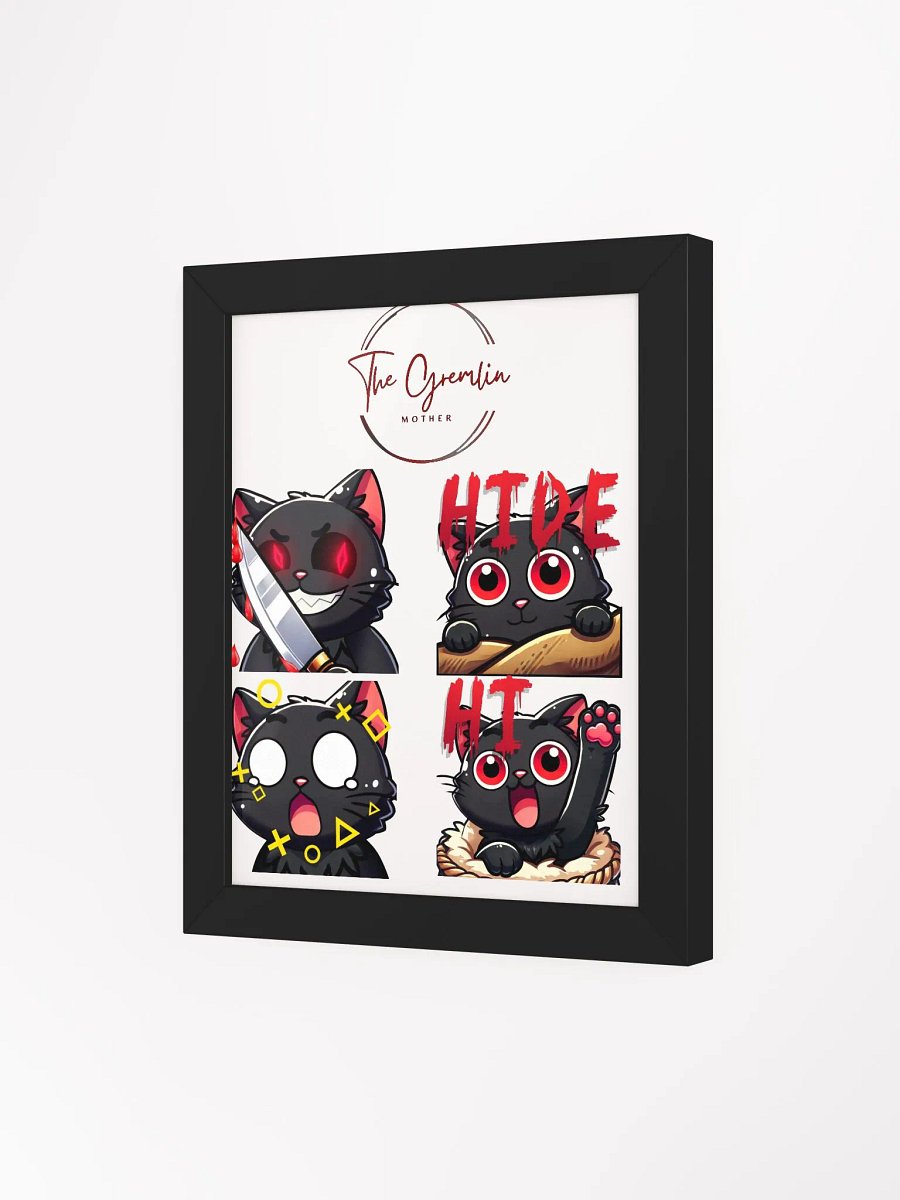 Sinister Feline Surprise Matte Poster product image (5)