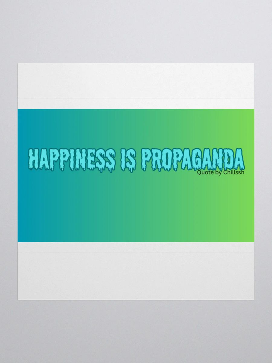 HAPPINESS IS PROPAGANDA - Bold Gradient Stickers product image (1)