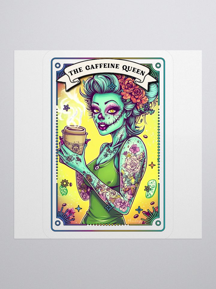 Zombabes: The Caffeine Queen Sticker product image (1)