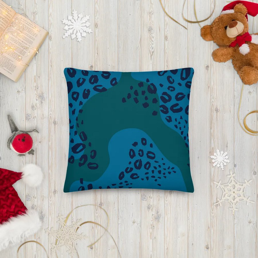 Northling™ Blue Green Topo Throw Pillow product image (7)