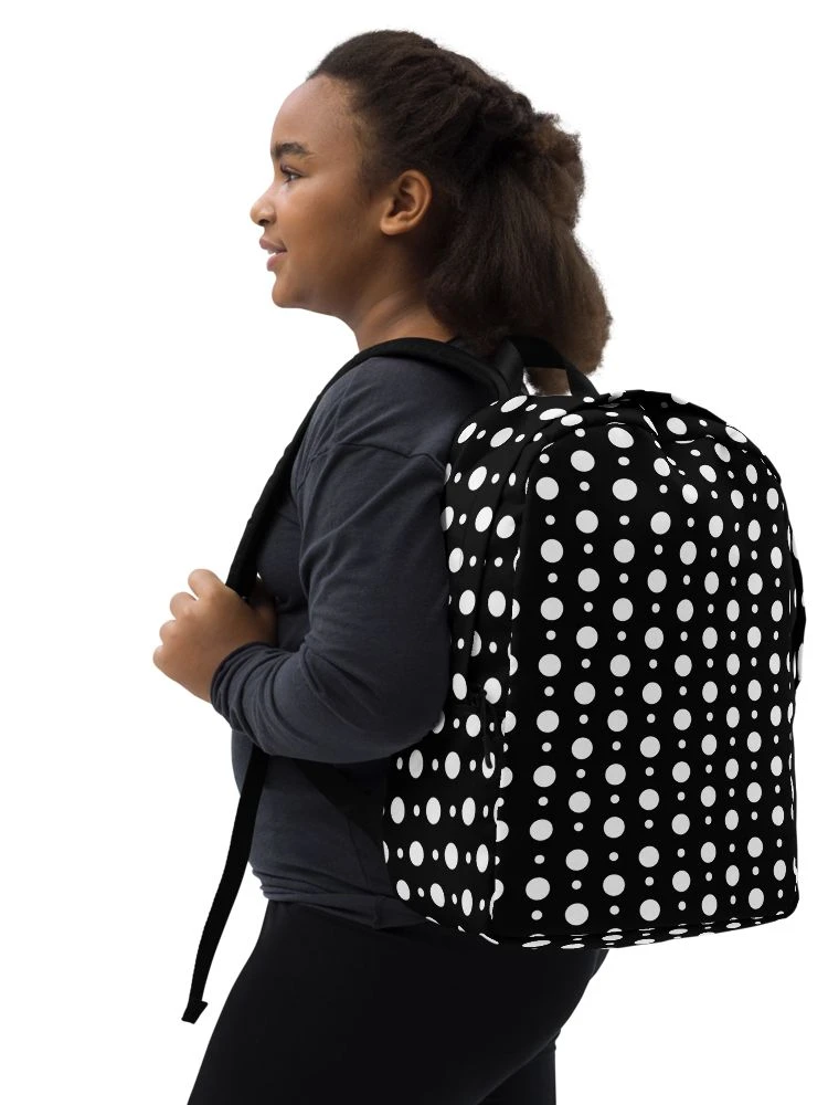 Monochrome Dot Minimalist Backpack product image (5)