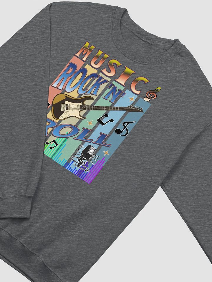 Music Rock N Roll Guitar Explosion Crewneck Sweatshirt product image (4)