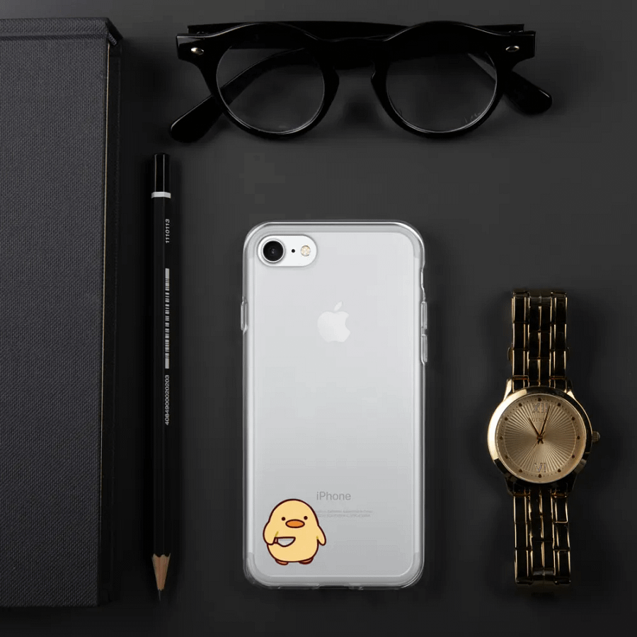 Clear Case for iPhone - Cute Ducky Design product image (329)