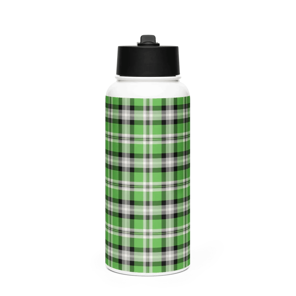 Bright Green, Black, and Gray Water Bottle product image (4)