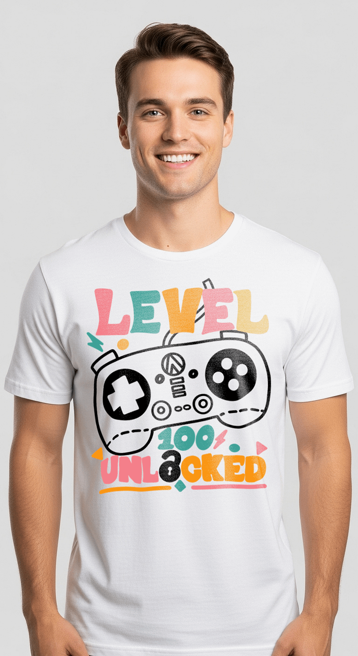 Level 100 Unlocked Gamer T-Shirt product image (1)