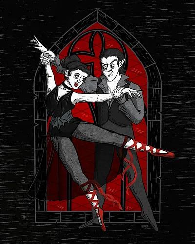 This week’s @chaoticdrawalong prompt is “Gothic Ballerina”. I immediately thought of Edward Gorey and his love of the NYC bal...