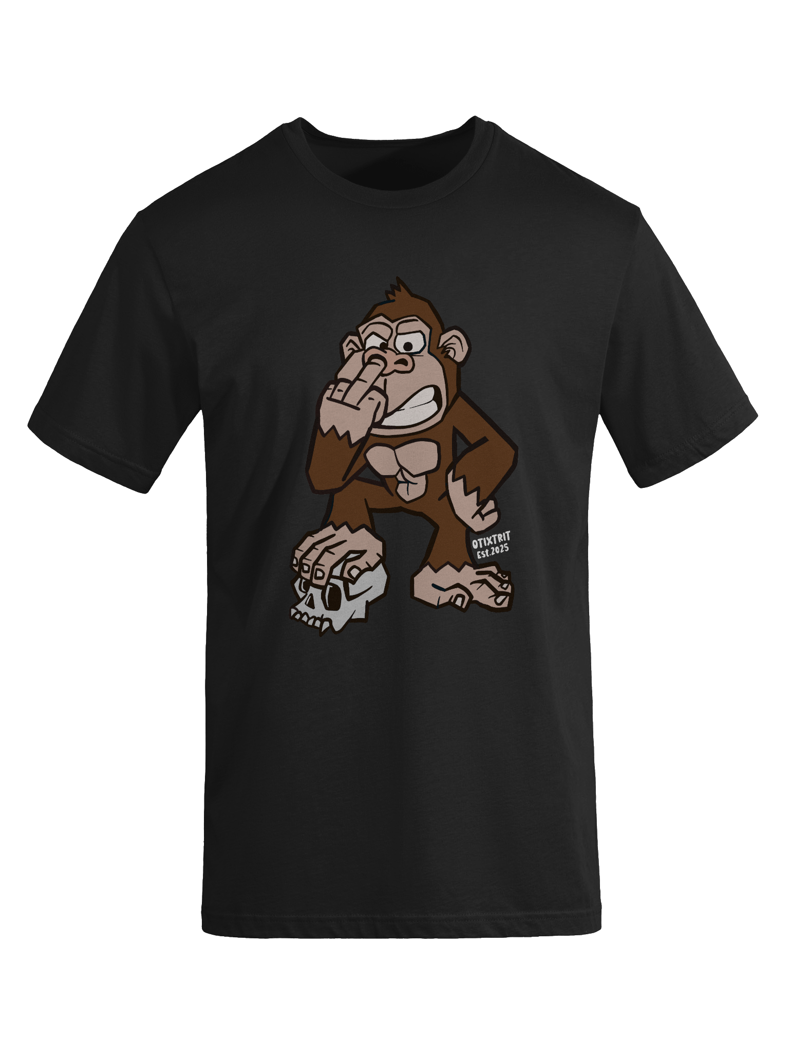Rebellious Monkey Middle Finger T-Shirt product image (8)