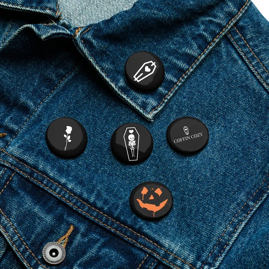Black Button/Pin Pack product image (6)