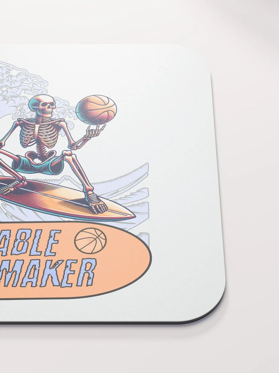 Unstoppable Playmaker Skeleton Basketball Surfer Mouse Pad product image (5)