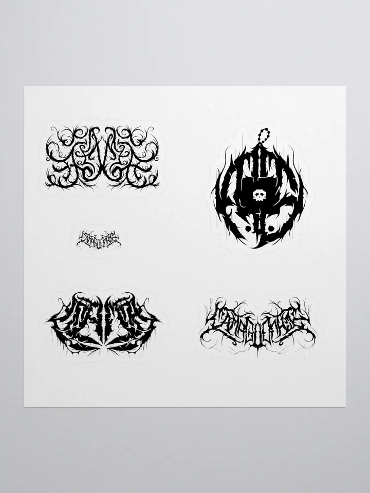 Threads of Power - Black Stickers product image (1)