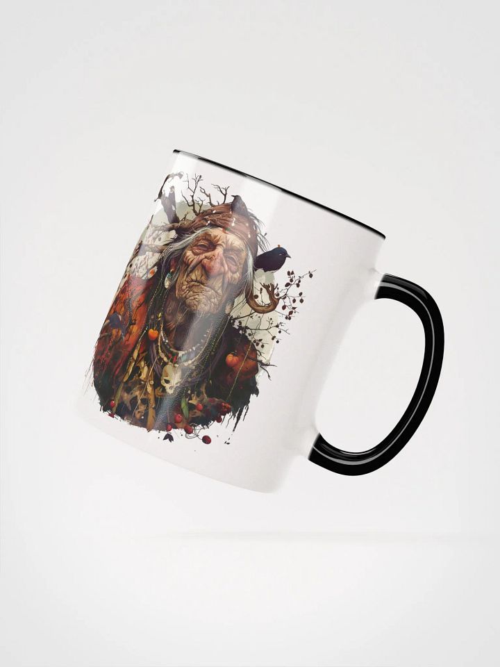 Baba Yaga - The Bad Witch of Slavic Folklore Ceramic Mug with Black Color Inside product image (3)