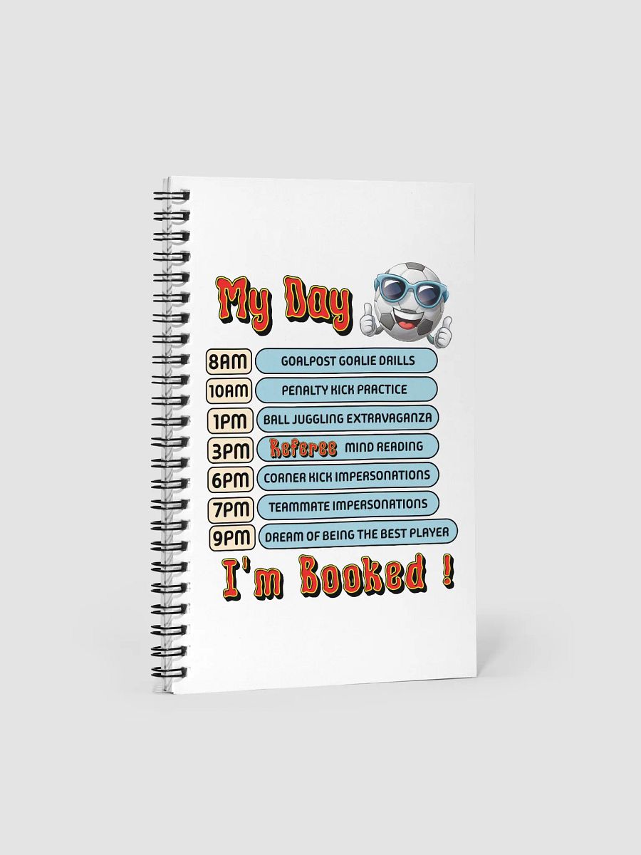 My Day Soccer Ball Spiral Notebook product image (2)