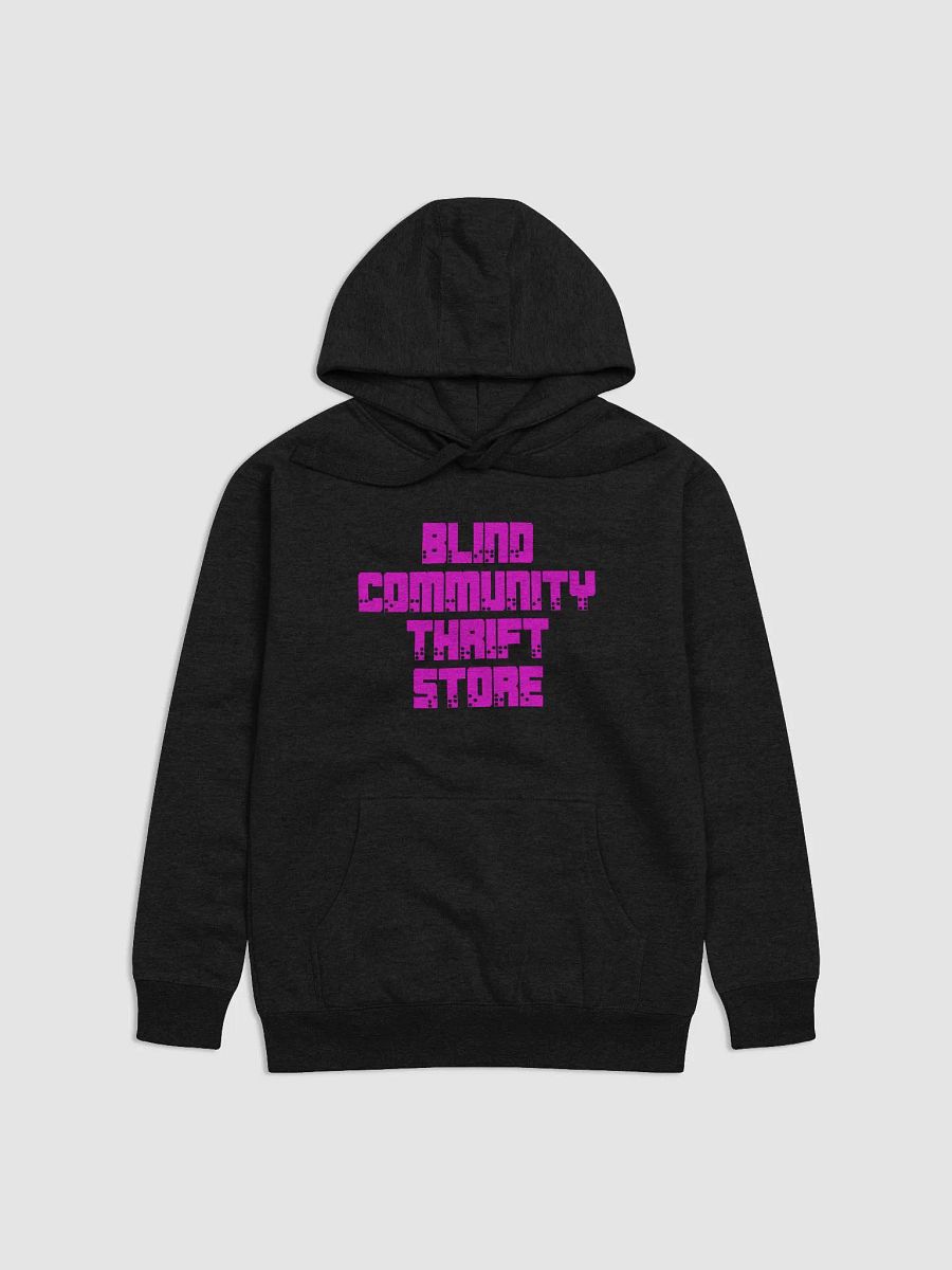 Blind Community Thrift Store Hoodie with Pink New Brialle Logo product image (10)