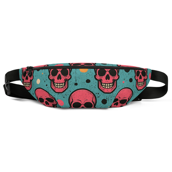 Pink Skulls Neon Graffiti Pop Art - Fanny Pack product image (1)
