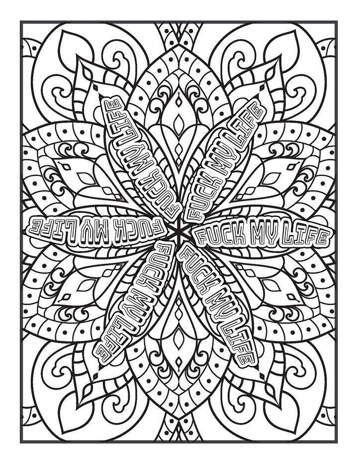 Art & Expletives, The Angry Swears Version- Swear Word Coloring Book for Adults | Printable | Cuss Words | Sweary Phrases | Curse Words product image (2)