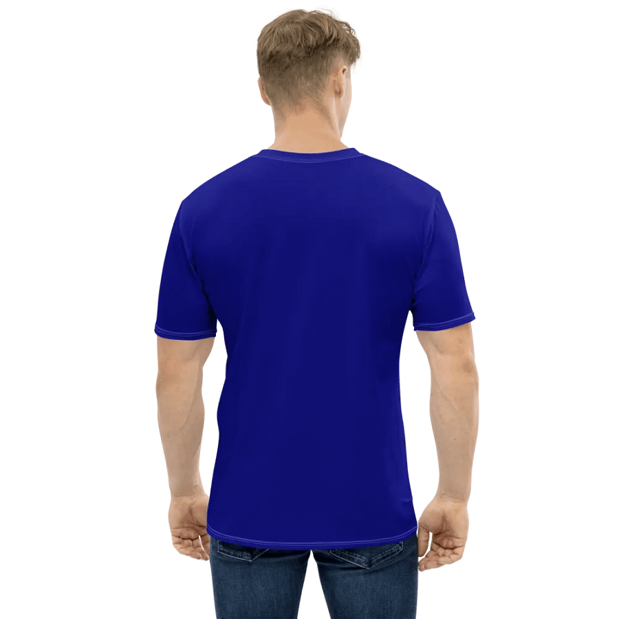Plain Color Navy Blue T-Shirt product image (2)