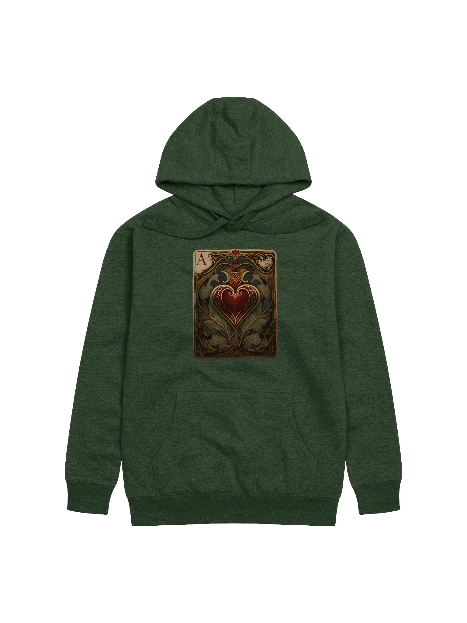 Ace of Hearts Ornate Premium Hoodie product image (1)
