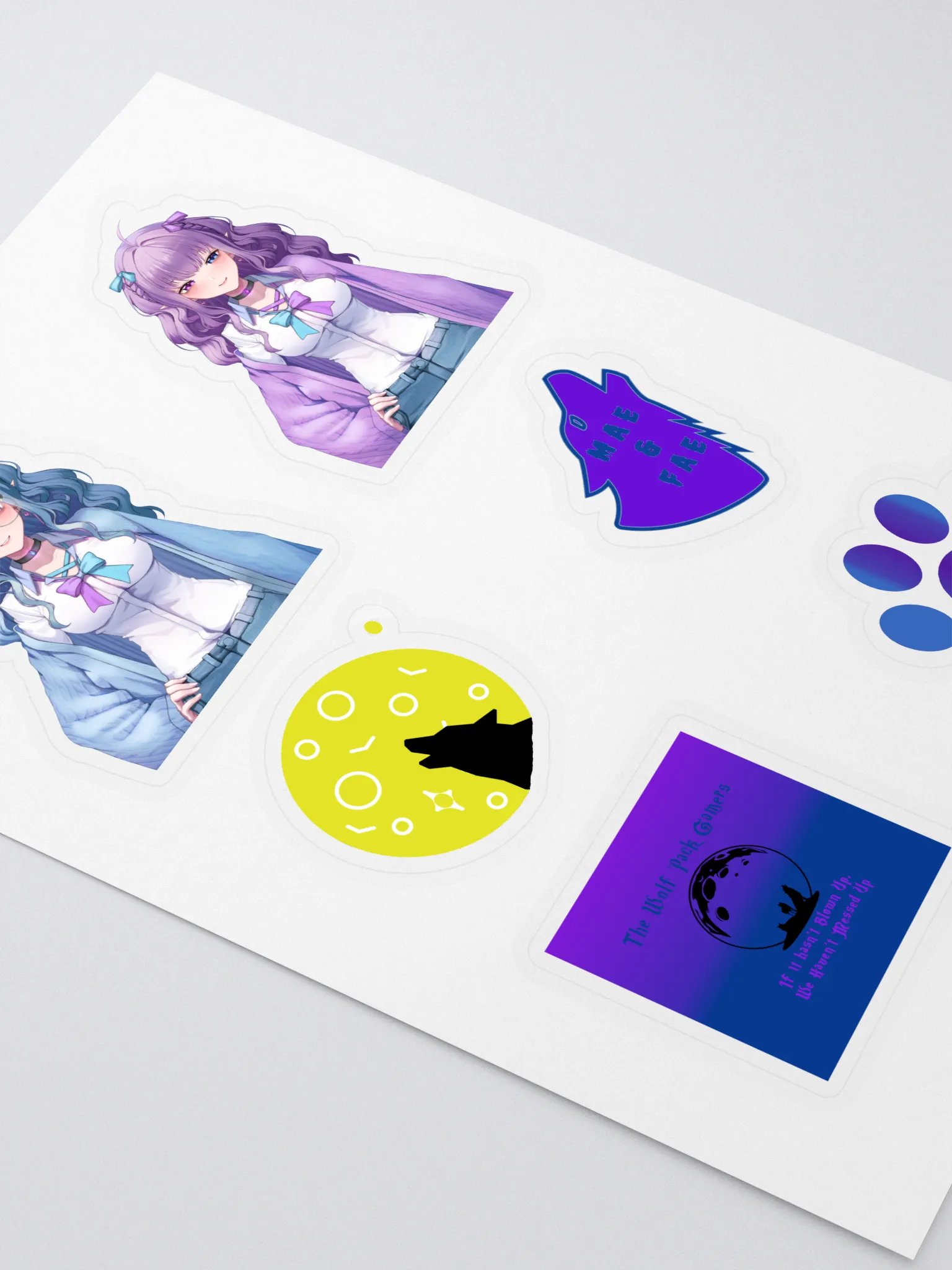 Mae and Fae of the Wolf Pack Stickers v.2 product image (2)