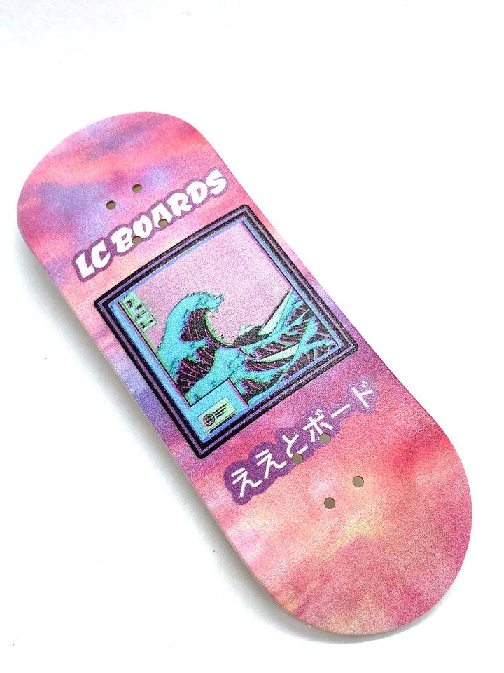 LC BOARDS FINGERBOARD 98X34 WAVE GRAPHIC WITH FOAM GRIP TAPE product image (1)