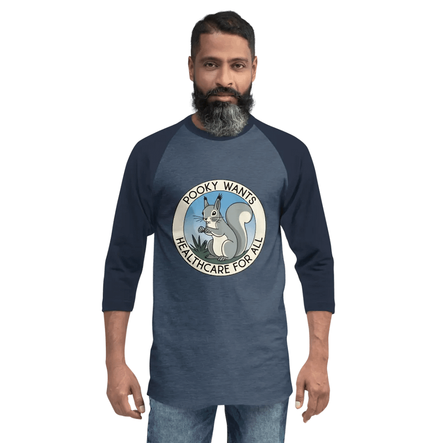 Pooky's Universal Healthcare Advocacy Raglan Tee product image (2)