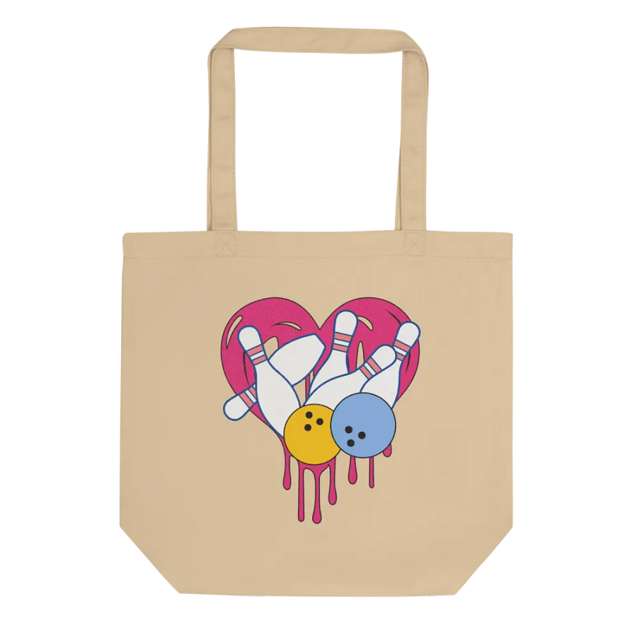 Heart Bowling Eco Tote product image (1)