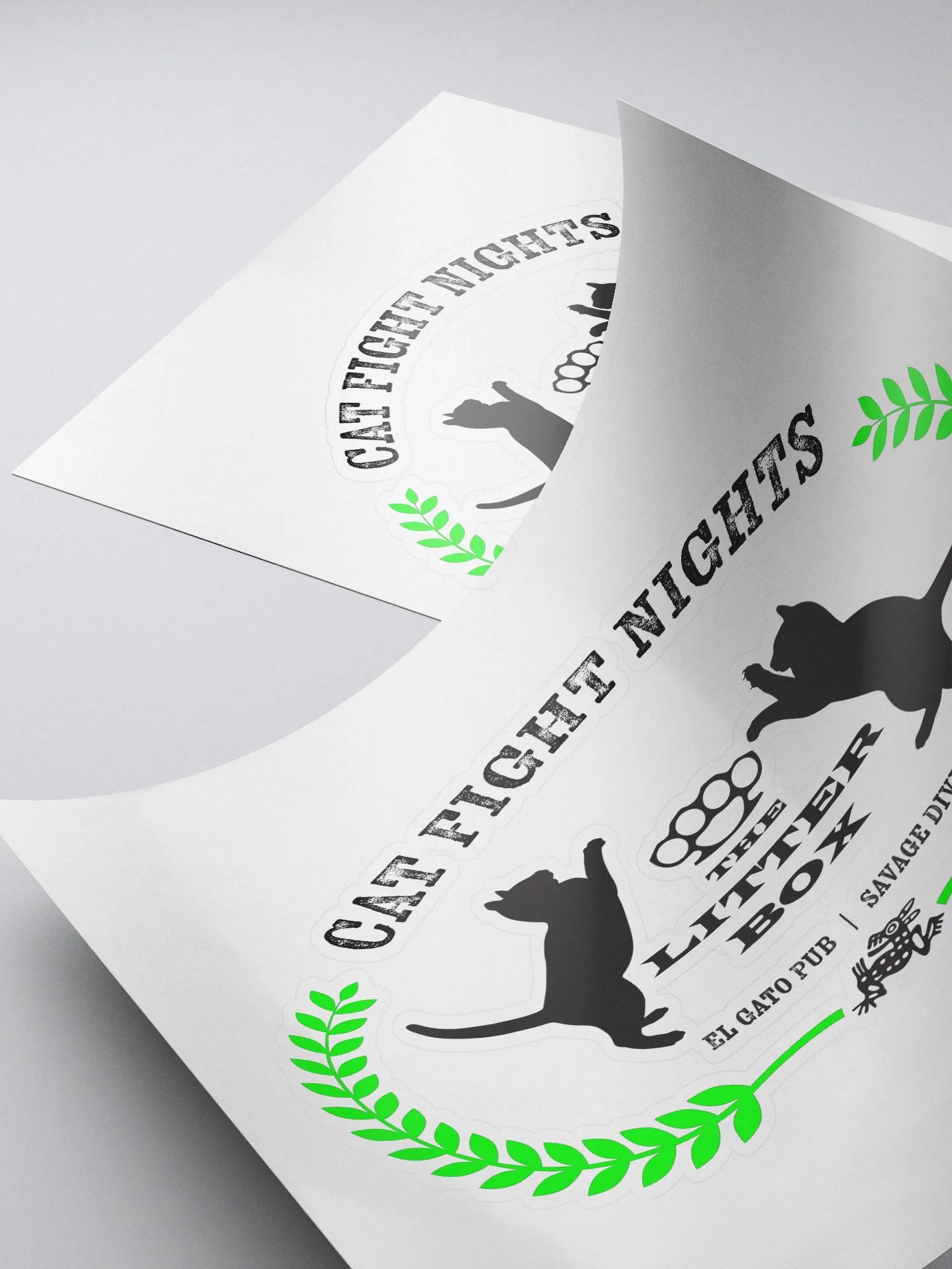 Cat Fight Nights Decal product image (4)