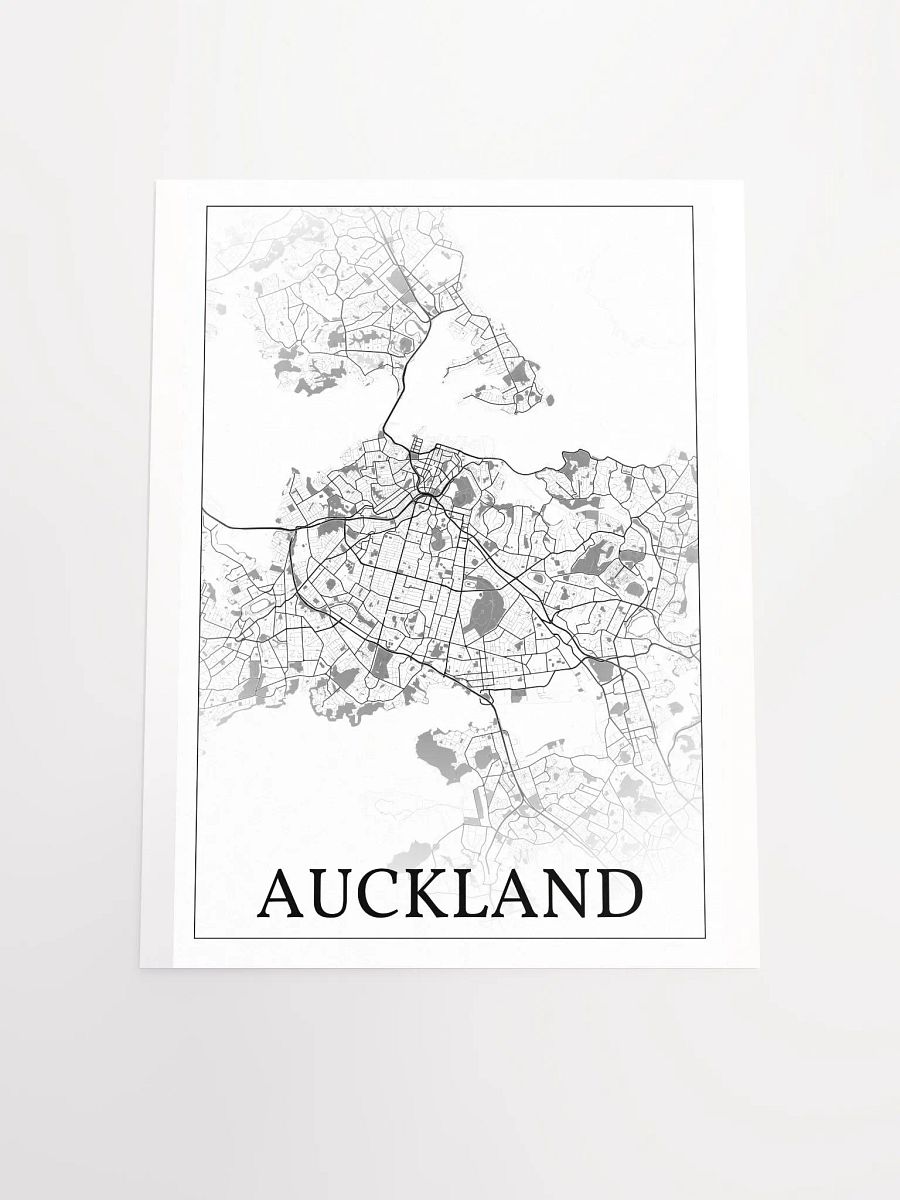 Auckland, New Zealand, city map print product image (19)