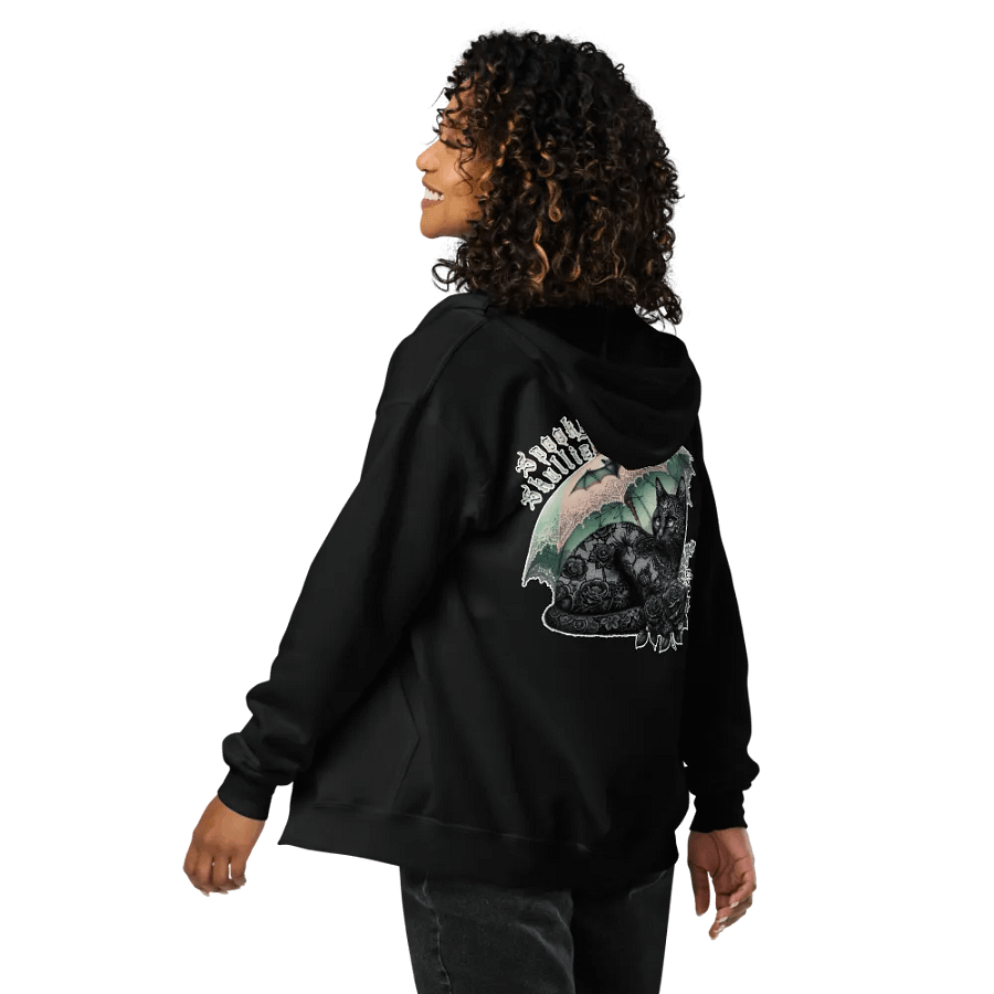 Black Cat Zipper Hoodie product image (5)