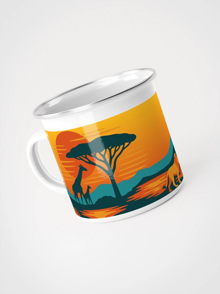 Safari Sunset – Enamel Mug product image (1)