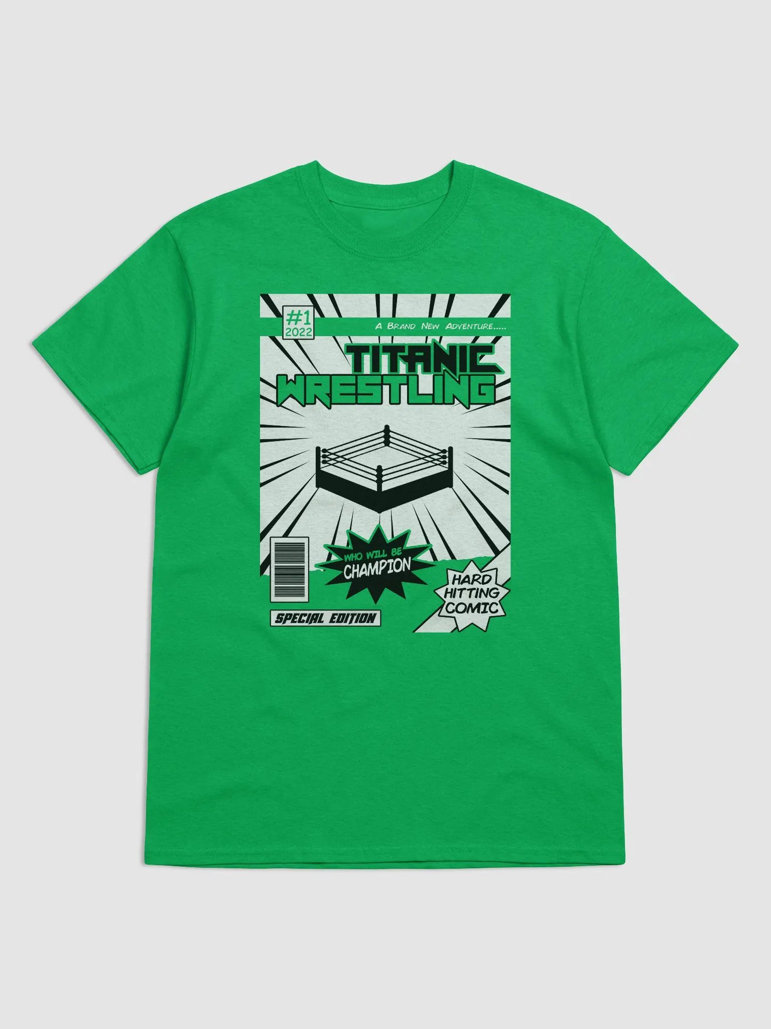 Comic Book Tee - GREEN product image (1)