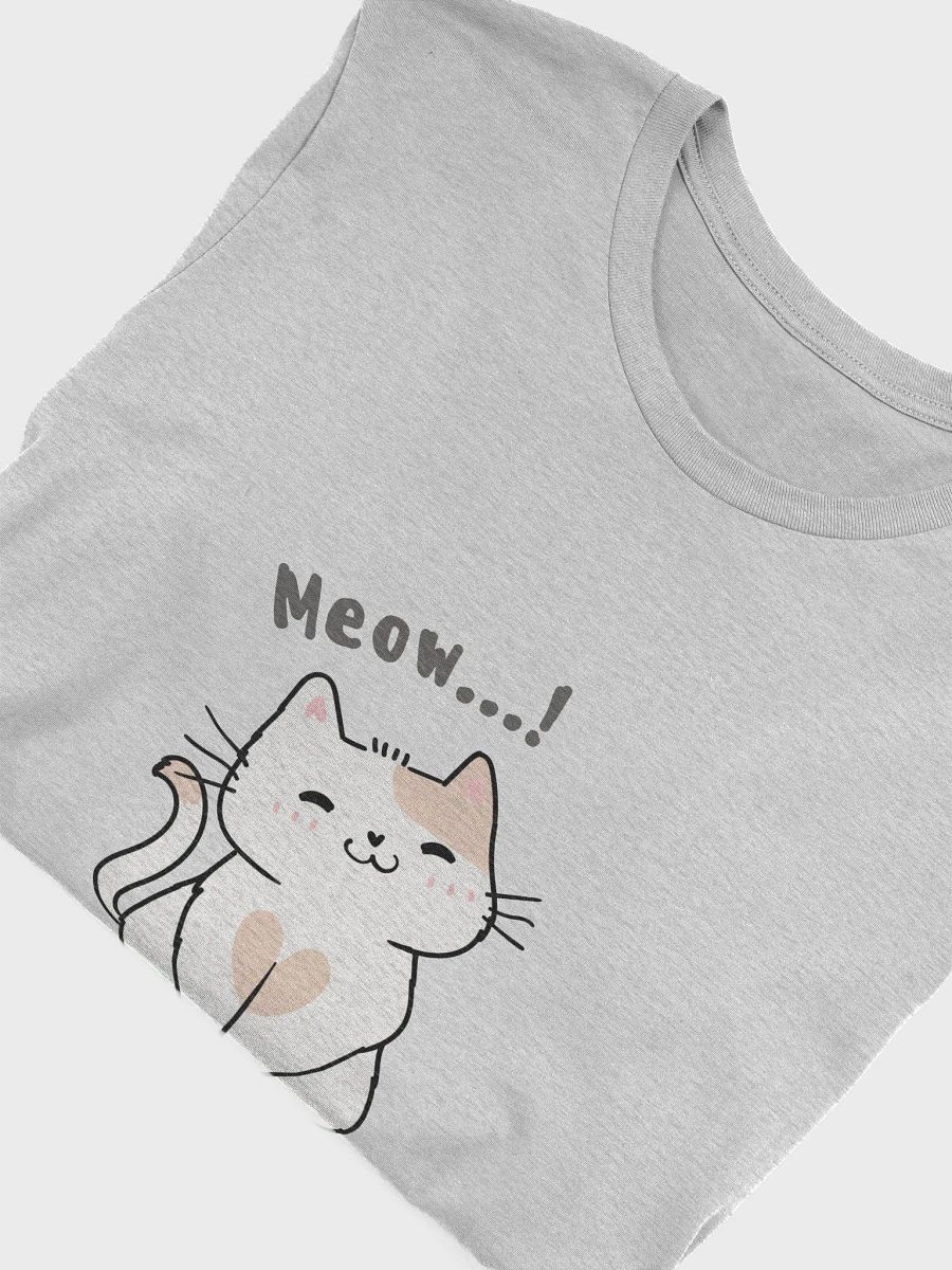 White and Pink Cute Cat T-shirt product image (49)